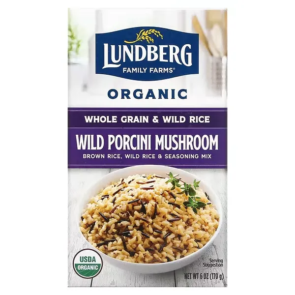 Lundberg Rice & Wild Rice Rice & Seasoning Mix, Wild Porcini Mushroom - 6 oz