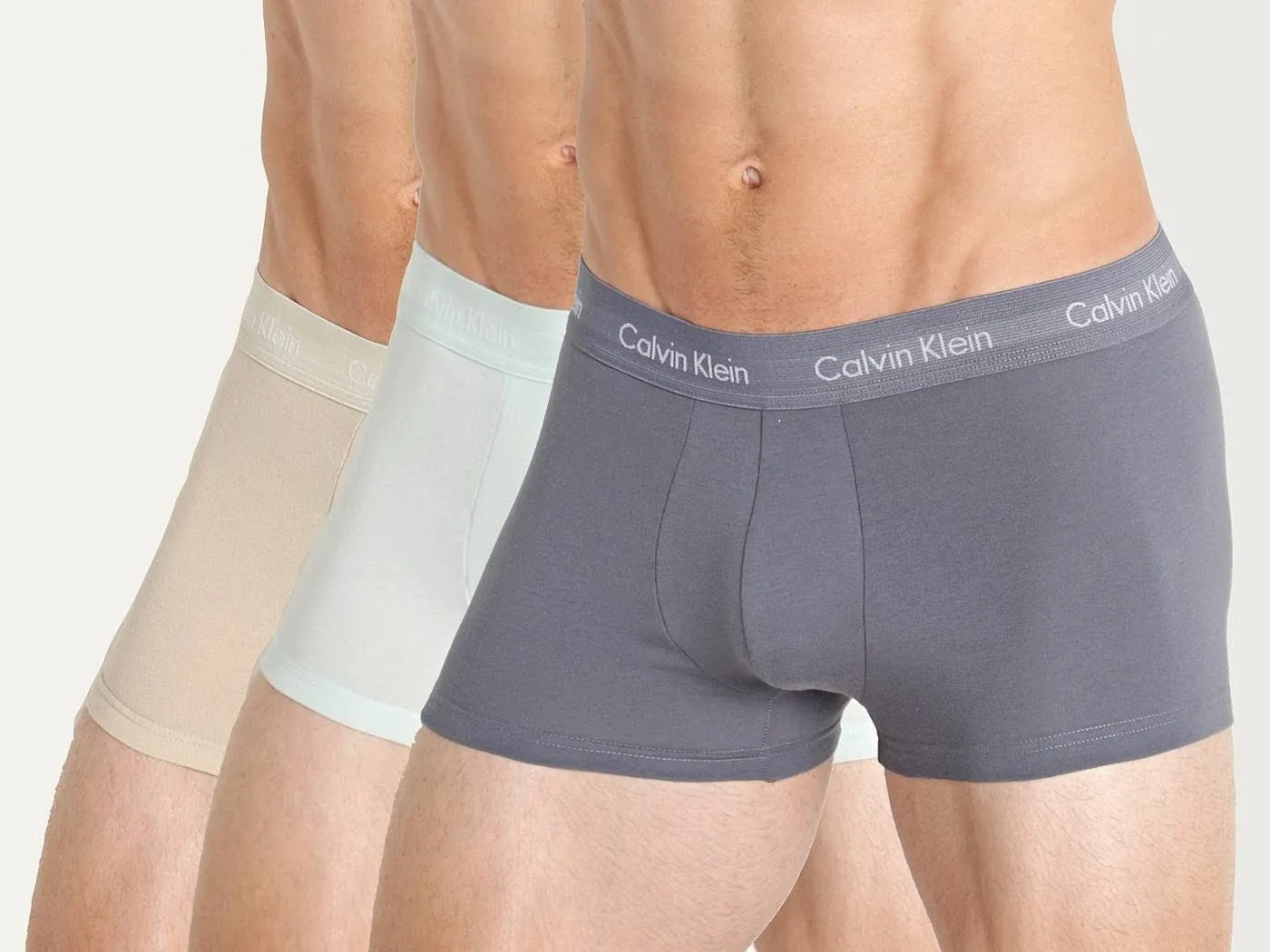 Calvin Klein Men's Cotton Stretch 3-Pack Low Rise Trunk