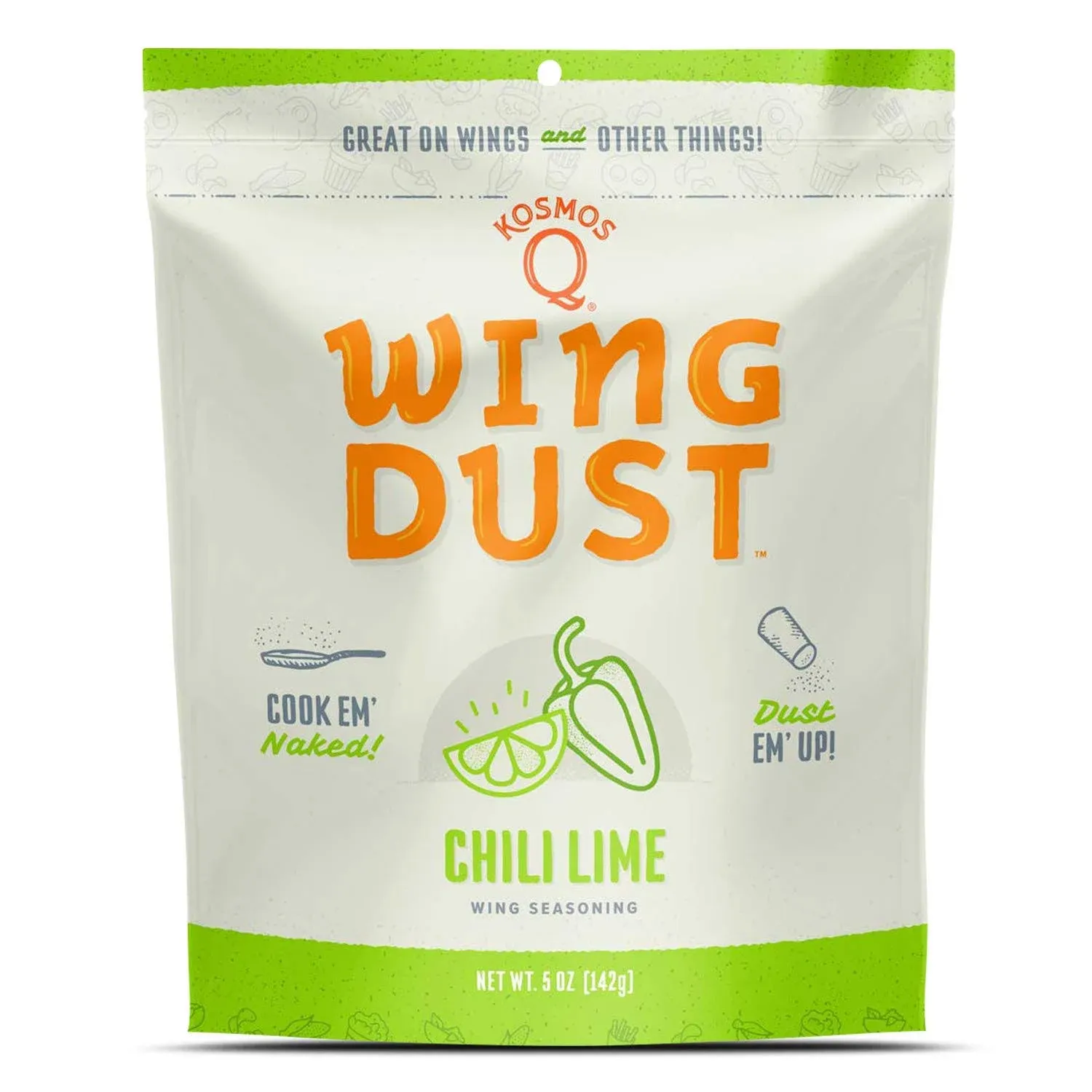 Kosmos Q Wing Dust Chili Lime BBQ Seasoning 5 oz