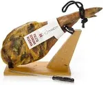 Serrano Ham Shoulder Bone in from Spain Approx. 10-11 lb + Ham Stand &amp; Knife