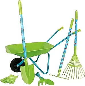 Small Foot Gardening Toolset with Wheelbarrow