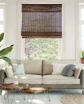 Chicology Cordless Bamboo Roman Shades, Size: 27 inch x 64 inch, Brown