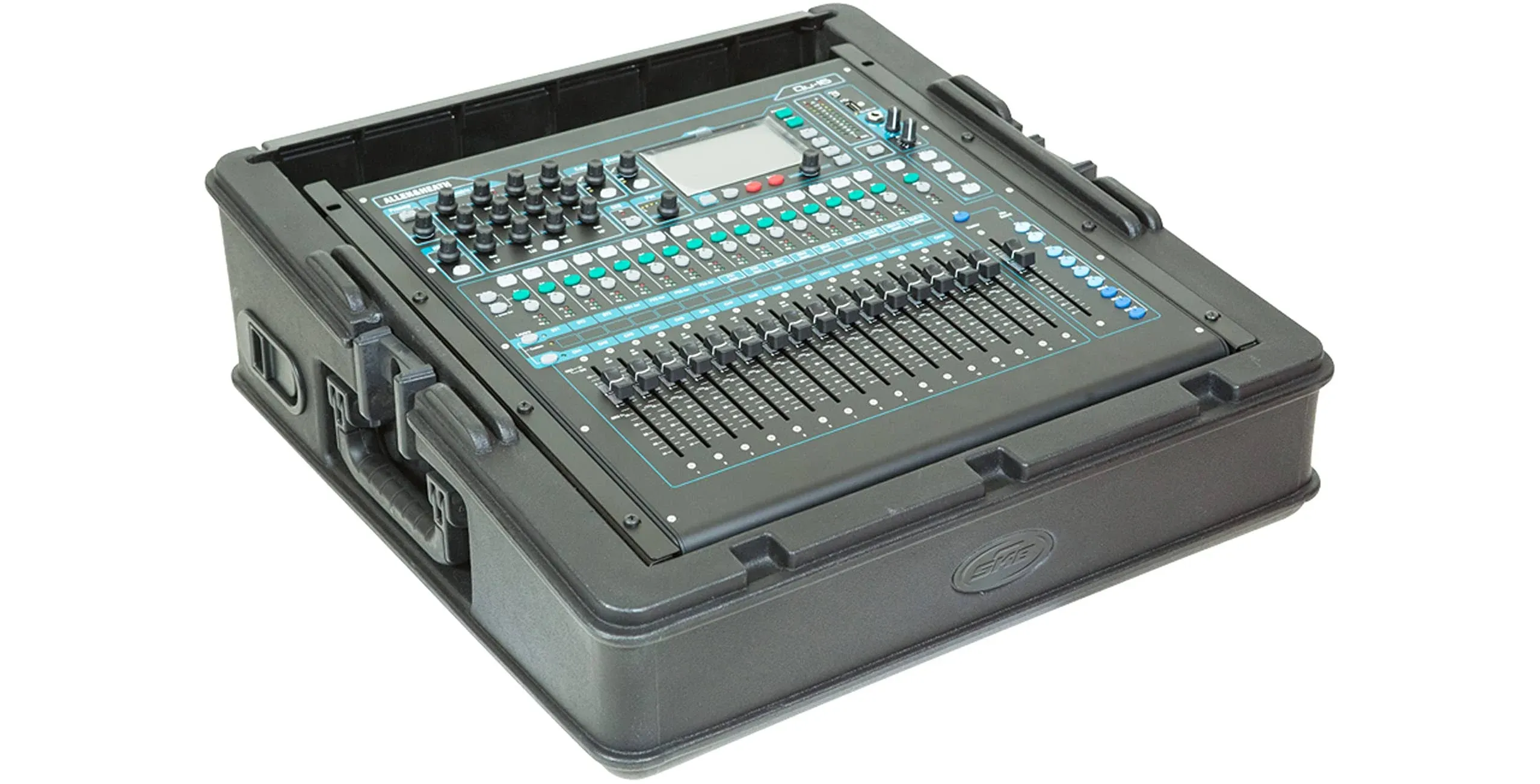 SKB 10U Slant Mixer Case with Hardshell Top