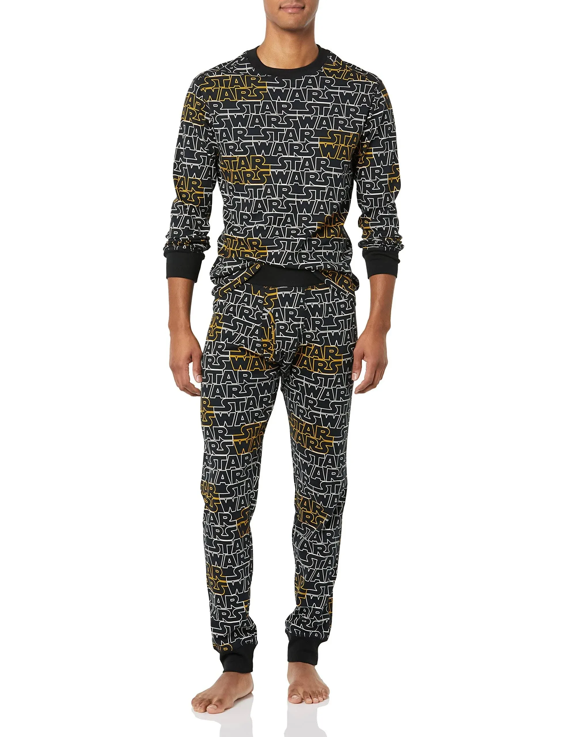 Amazon Essentials Disney | Marvel | Star Wars Men's Snug-Fit Pajama Sleep Sets - Discontinued Colors