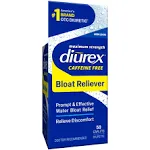 Diurex Max Water Pills - Maximum Strength Caffeine Free Diuretic - Relieve Water Bloat, 24 Count