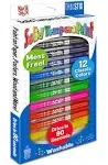 The Pencil Grip Kwik Stix Solid Tempera Paints, Thin Stix Paint Pens, Super Quick Drying, 12 Classic Colors for Children - 12 Pack - TPG-608