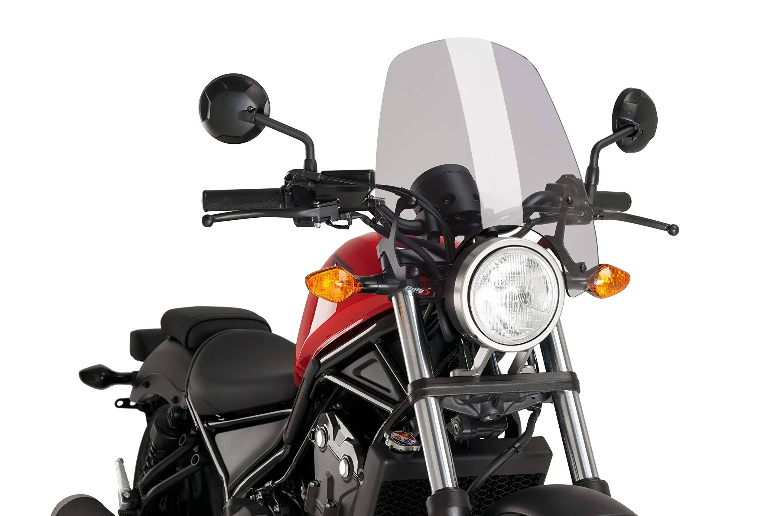 Puig Naked New Gen Touring Windscreen - Light Smoke Honda Rebel 300 2017