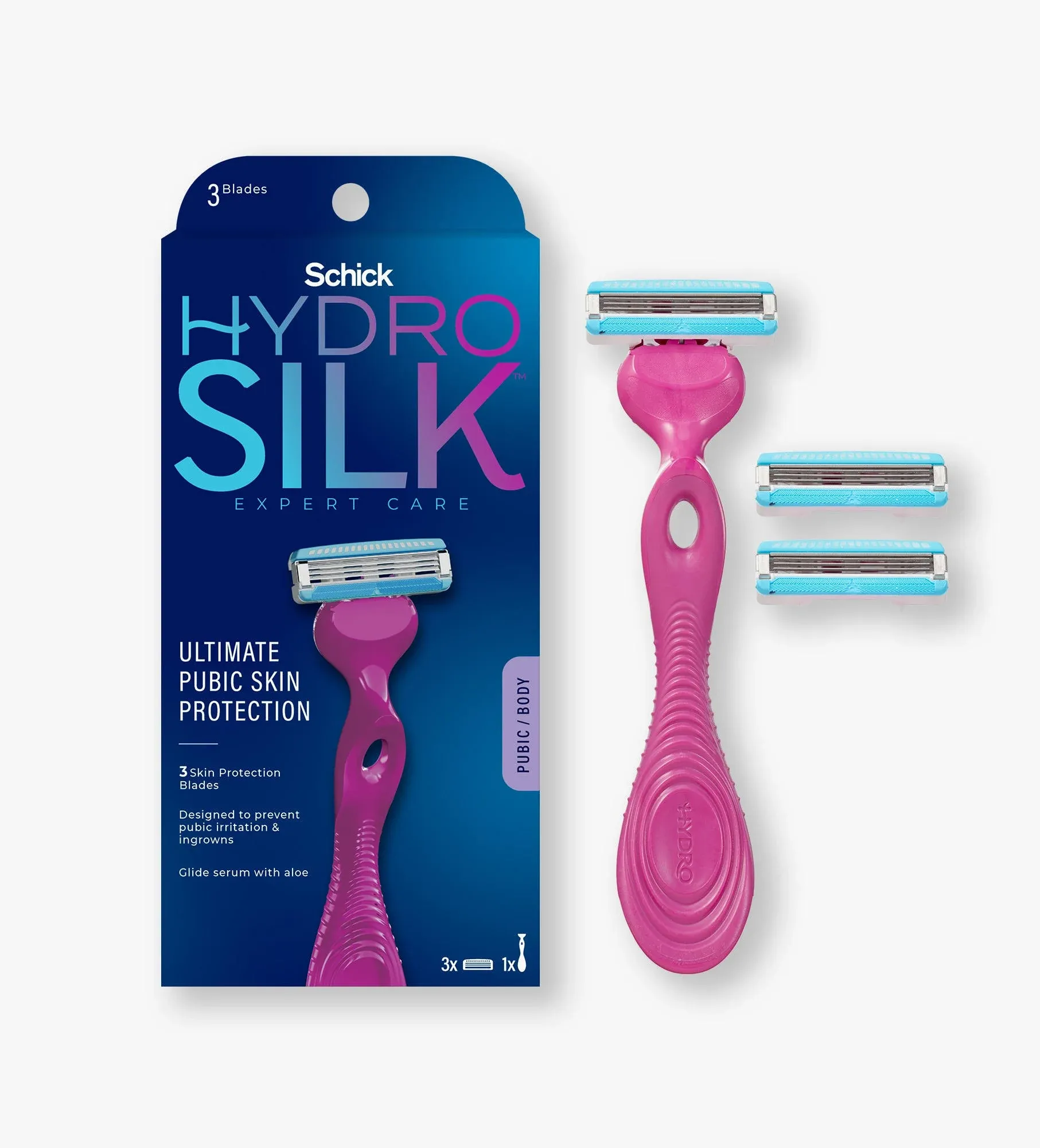 Hydro Silk Pubic Disposable Razor (3 ct) | CVS