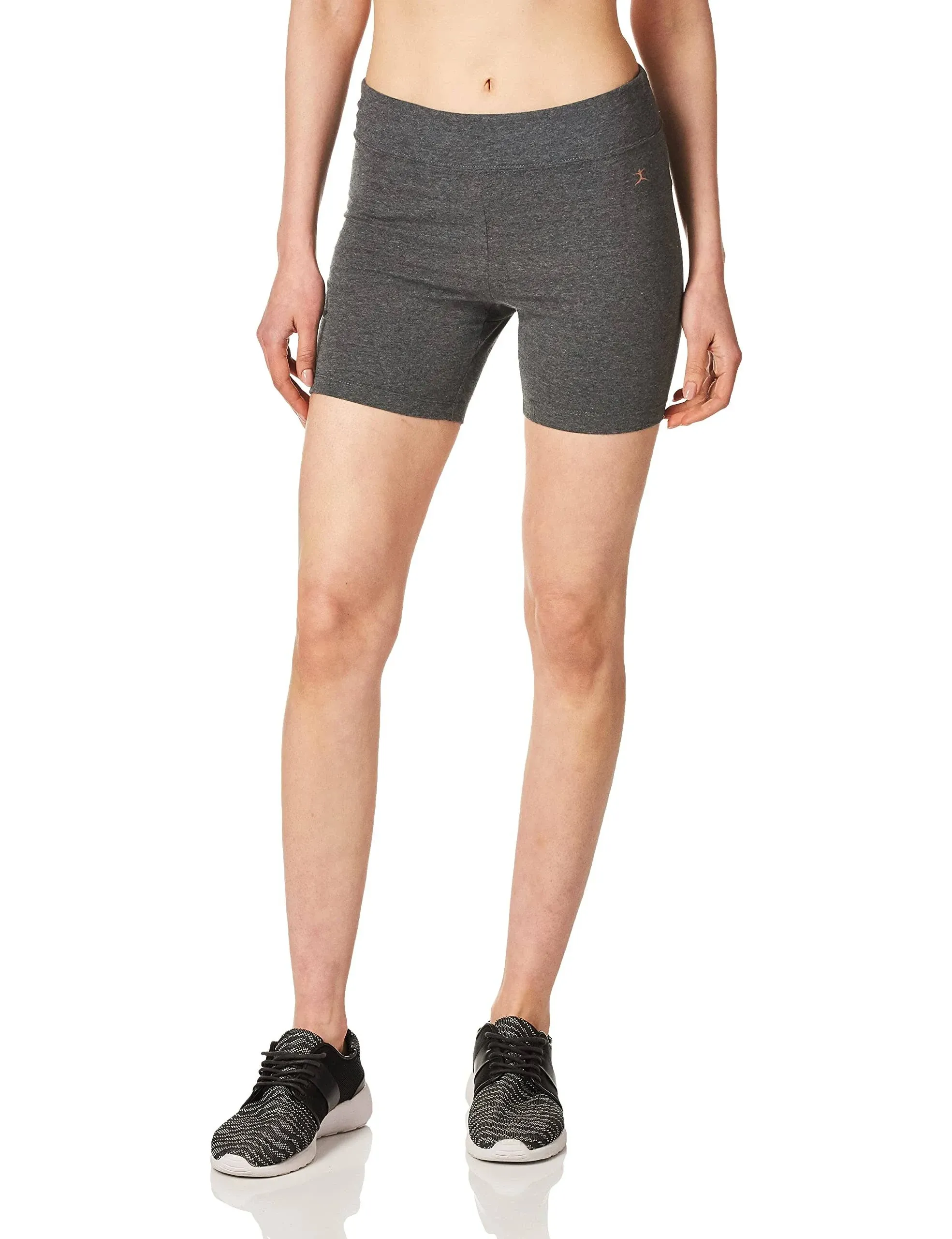 Danskin Women's Five inch Bike Short, Charcoal, Medium