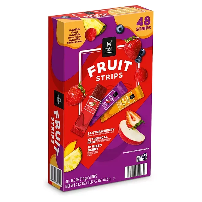 Member's Mark Fruit Strips (48 Count)