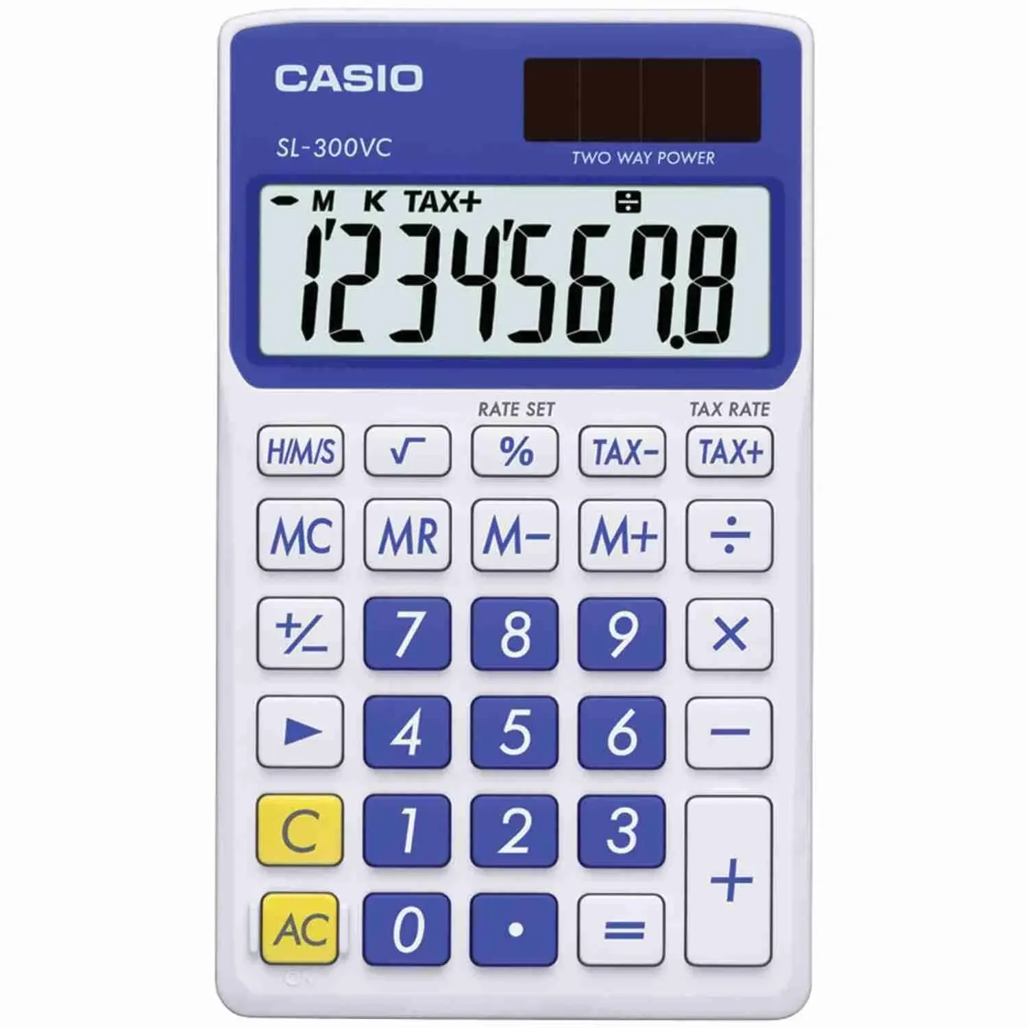 Casio SL-300VC Standard Function Calculator Blue