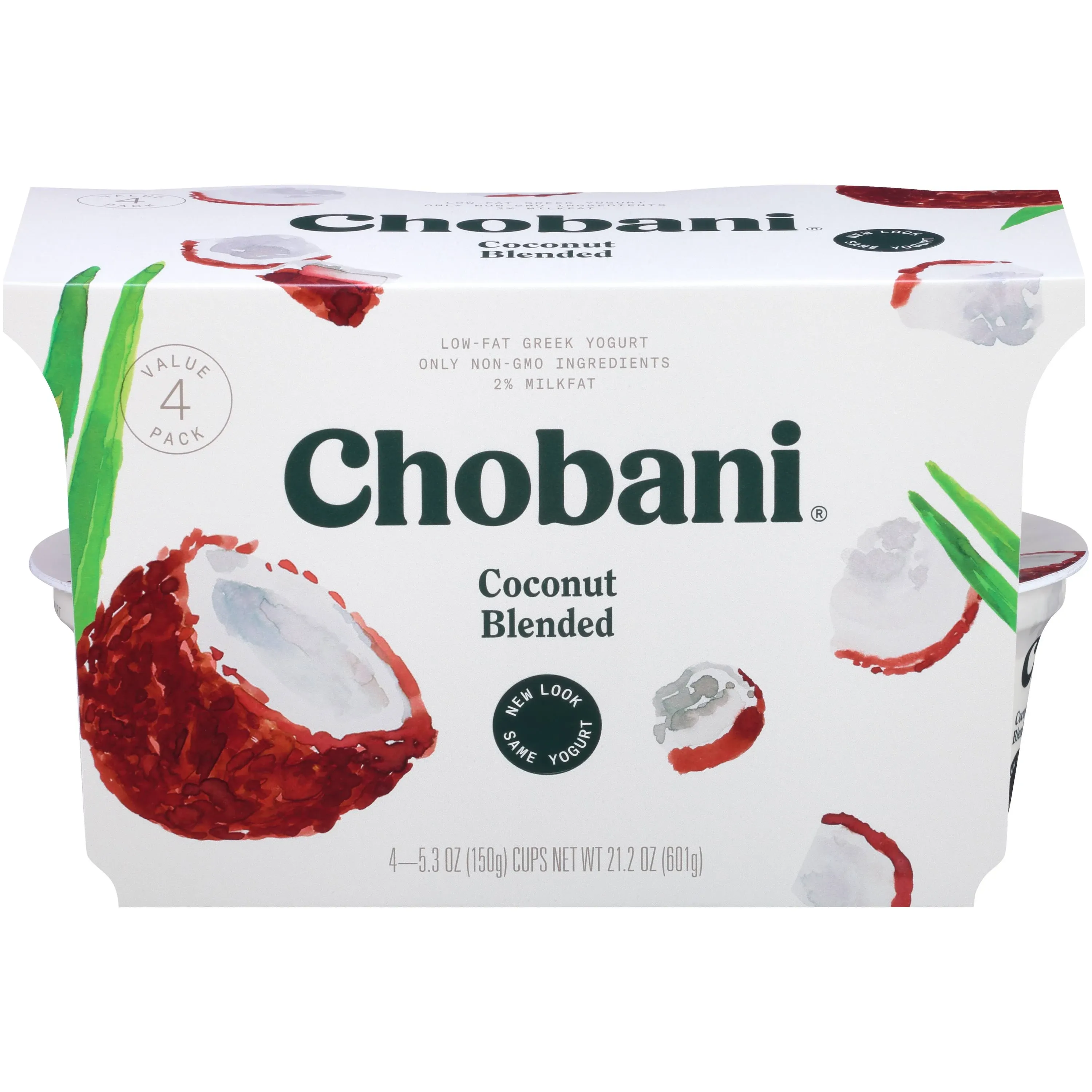 Chobani Yogurt, Greek, Low-Fat, Coconut, Blended - 5.3 oz