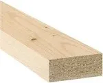 2 in. x 3 in. (1 1/2&quot; x 2 1/2&quot;) Construction Whitewood Board Stud Wood Lumber - Custom Length 4ft