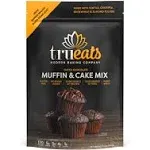 TruEats Dutch Chocolate Muffin & Cake Mix: Low Glycemic, Protein & Fiber Rich, Gluten & Grain Free, Diabetic Friendly, Vegan Friendly, Dairy Free, Plant Based, Sweetened with Monk Fruit Sweetener