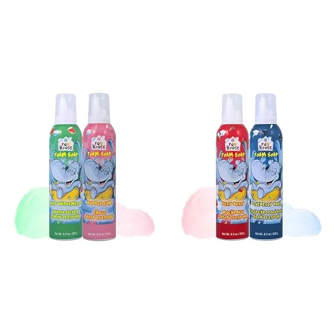 Fun House Kids Foam Soap Wild Watermelon & Bubble Gum,2 Pack