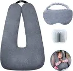 FHSGGP Travel Pillow Cushion for The Back Seat of A Car, Pillow for Kids A Sleep