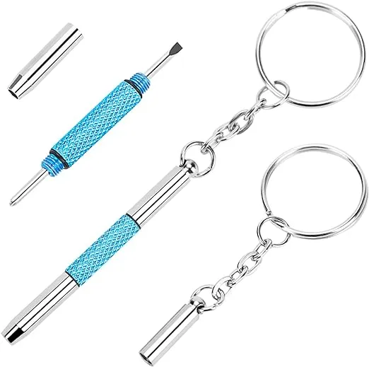 - Eyeglass Screwdriver Repair Kit Precision 3 in 1 Mini Screwdrivers Set Keychai