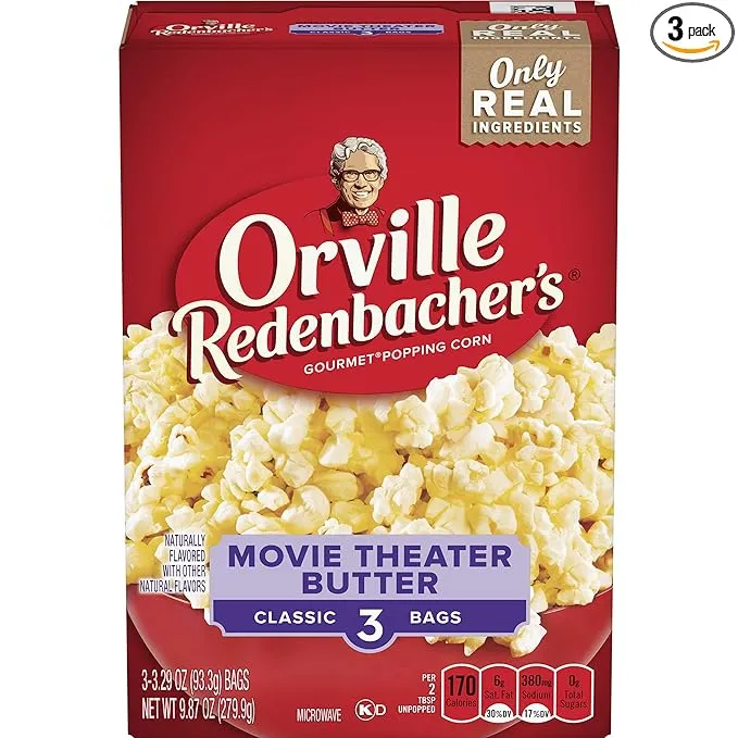 Orville Redenbacher's Movie Theater Butter Microwave Popcorn, 3 ct, 9.87 oz - 3.29 oz | CVS