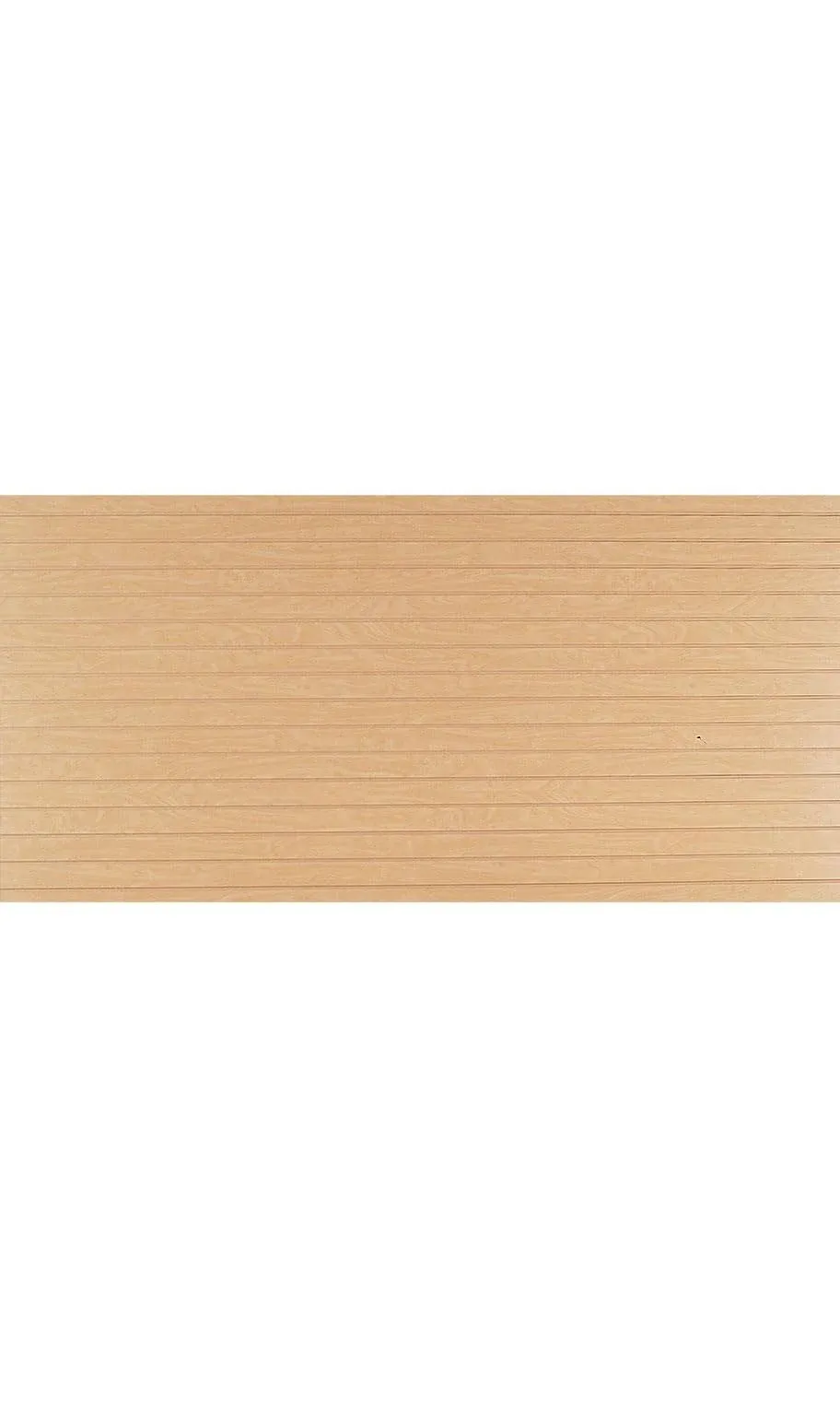 4 Foot x 8 Foot Horizontal Maple Slatwall Panel