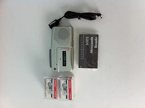 GE 35375 Handheld Micro Cassette Voice Recorder