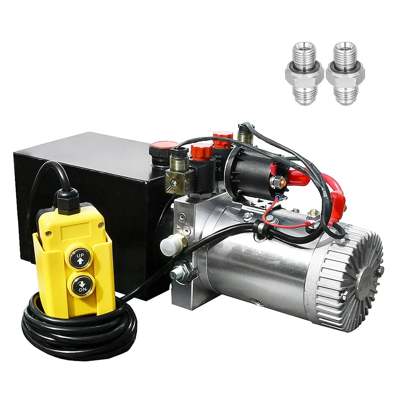 DC House 12V Hydraulic Pump Hydraulic Power Unit Electric Dump Trailer Power Unit ...