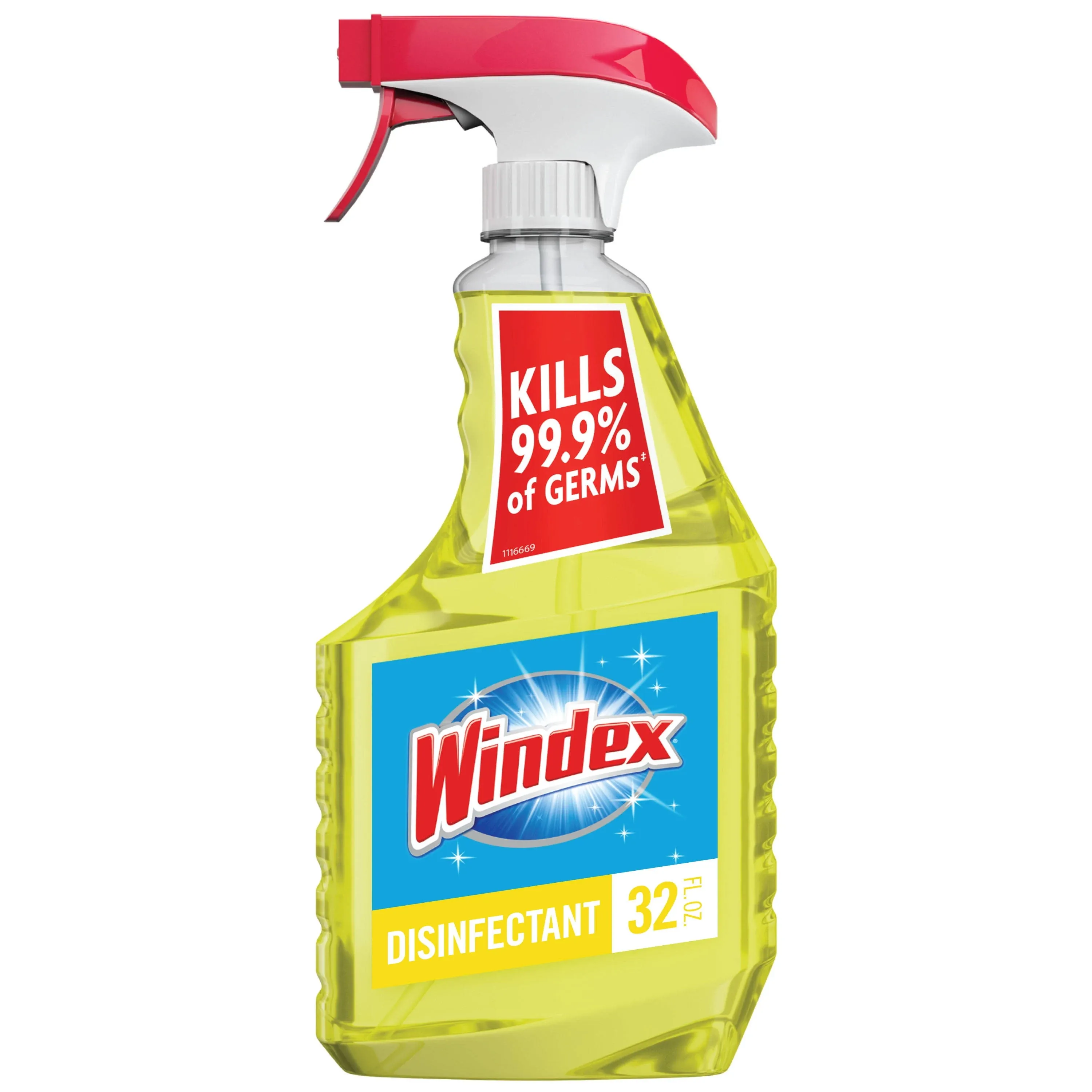 Windex Multi-Surface Disinfectant Cleaner Trigger Bottle, Citrus, 32 fl oz