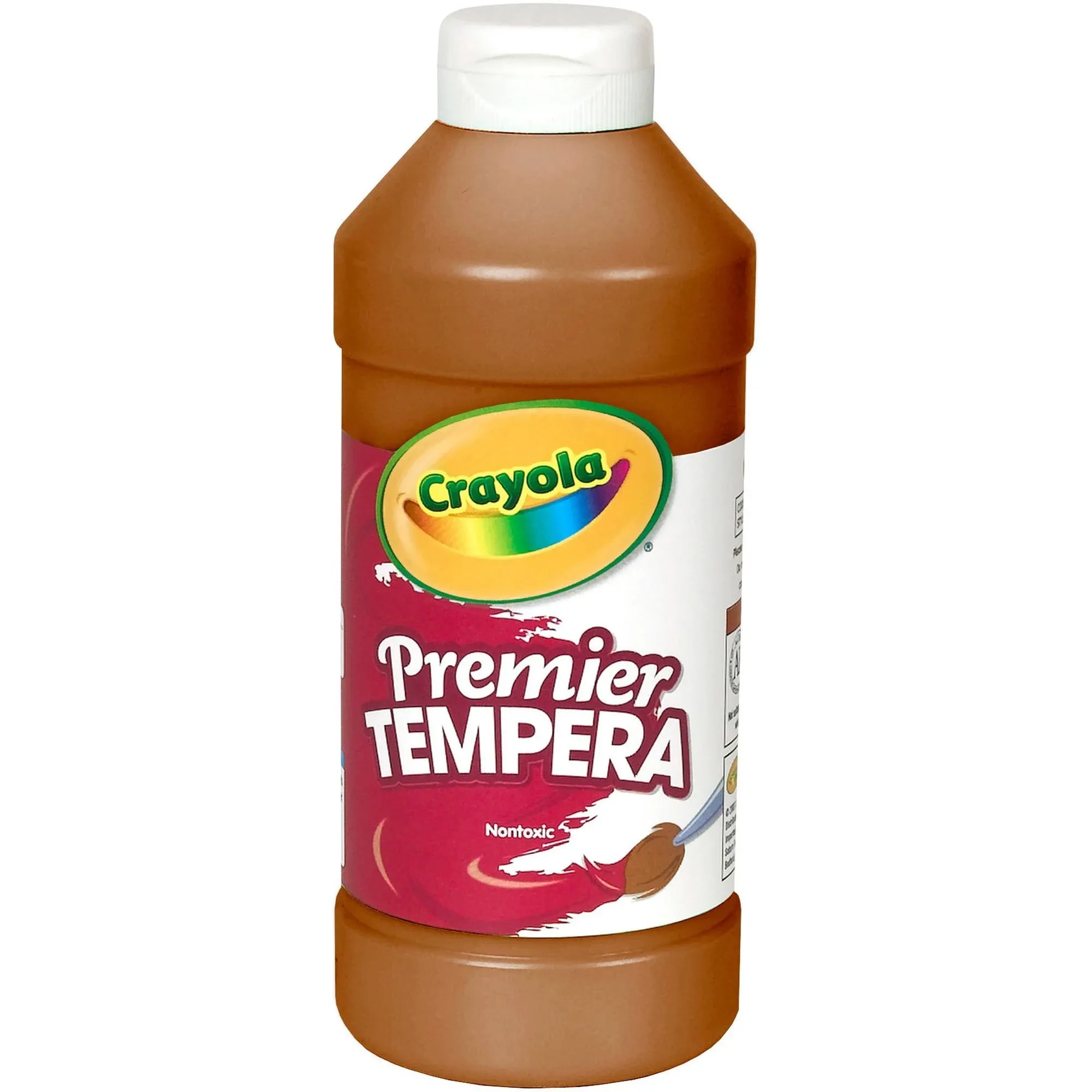 Crayola. 541216007 Premier Tempera Paint, Brown, 16 oz