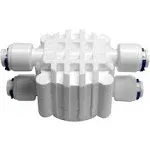 Express Water Automatic Shut Off Valve Quick Connect 1/4" Inch Fittings for Water Filters/Reverse Osmosis RO Systems