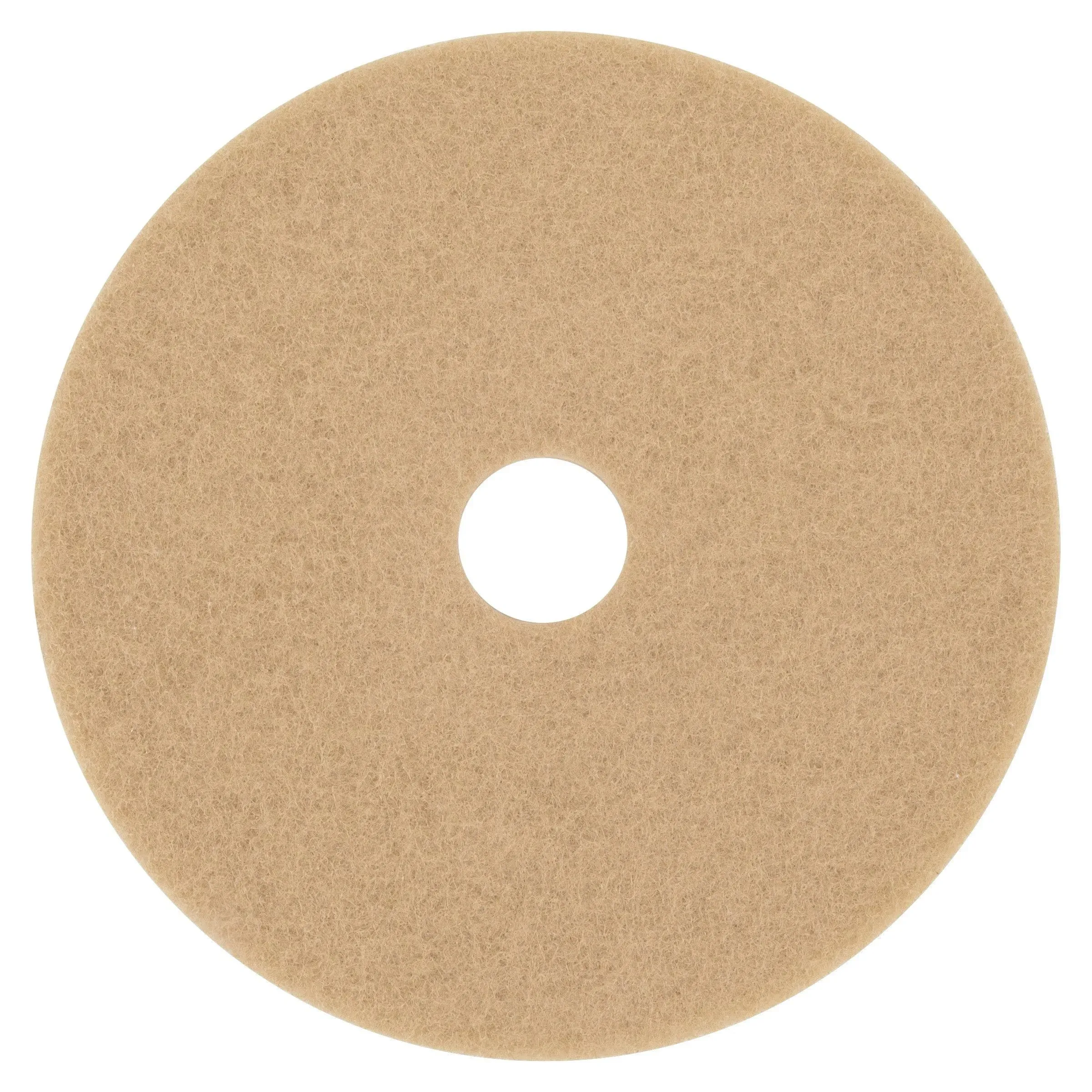 Ultra High-Speed Floor Burnishing Pads 3400, 20" Diameter, Tan, 5/Carton