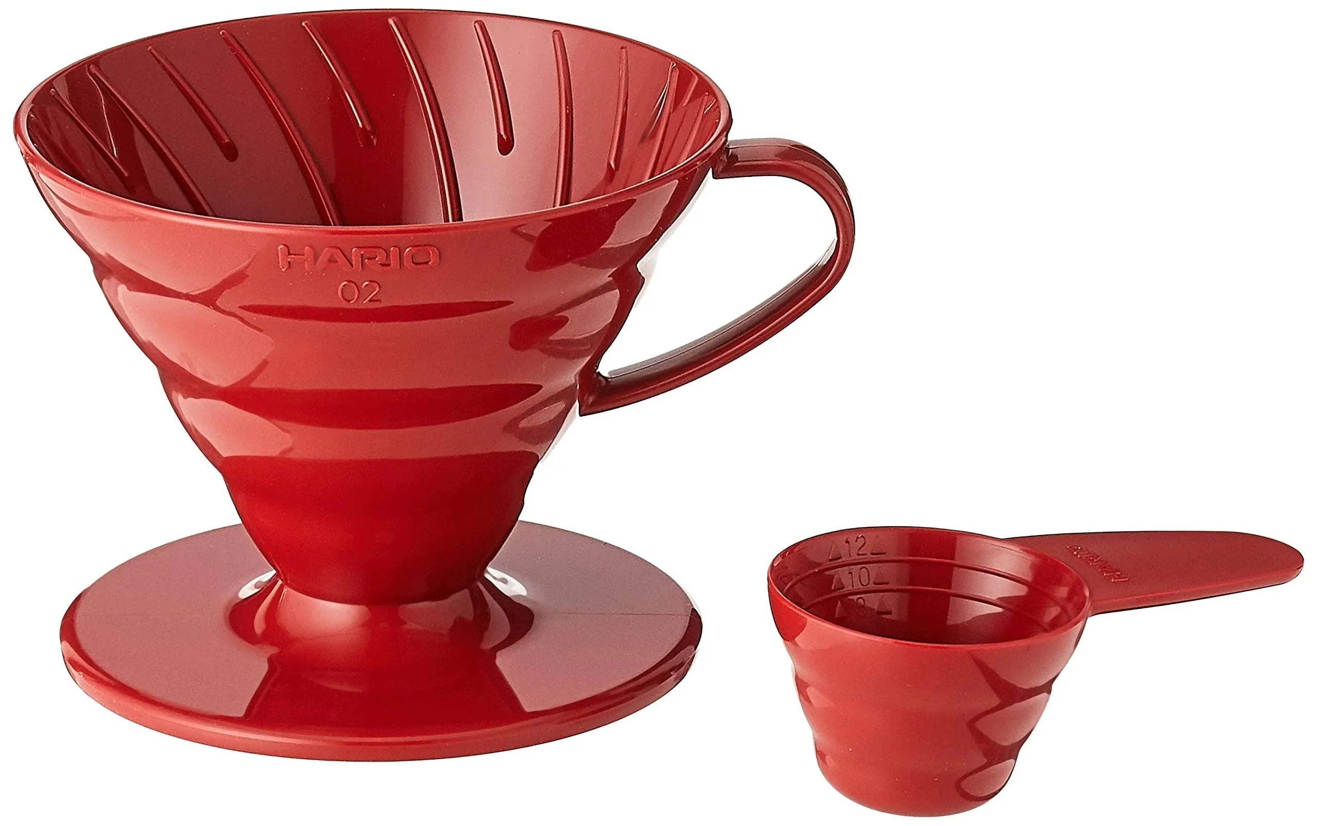 Hario V60 02 Coffee Plastic Dripper Red