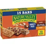 Nature Valley Granola Bars, Sweet and Salty Nut, Variety Pack, 15 ct