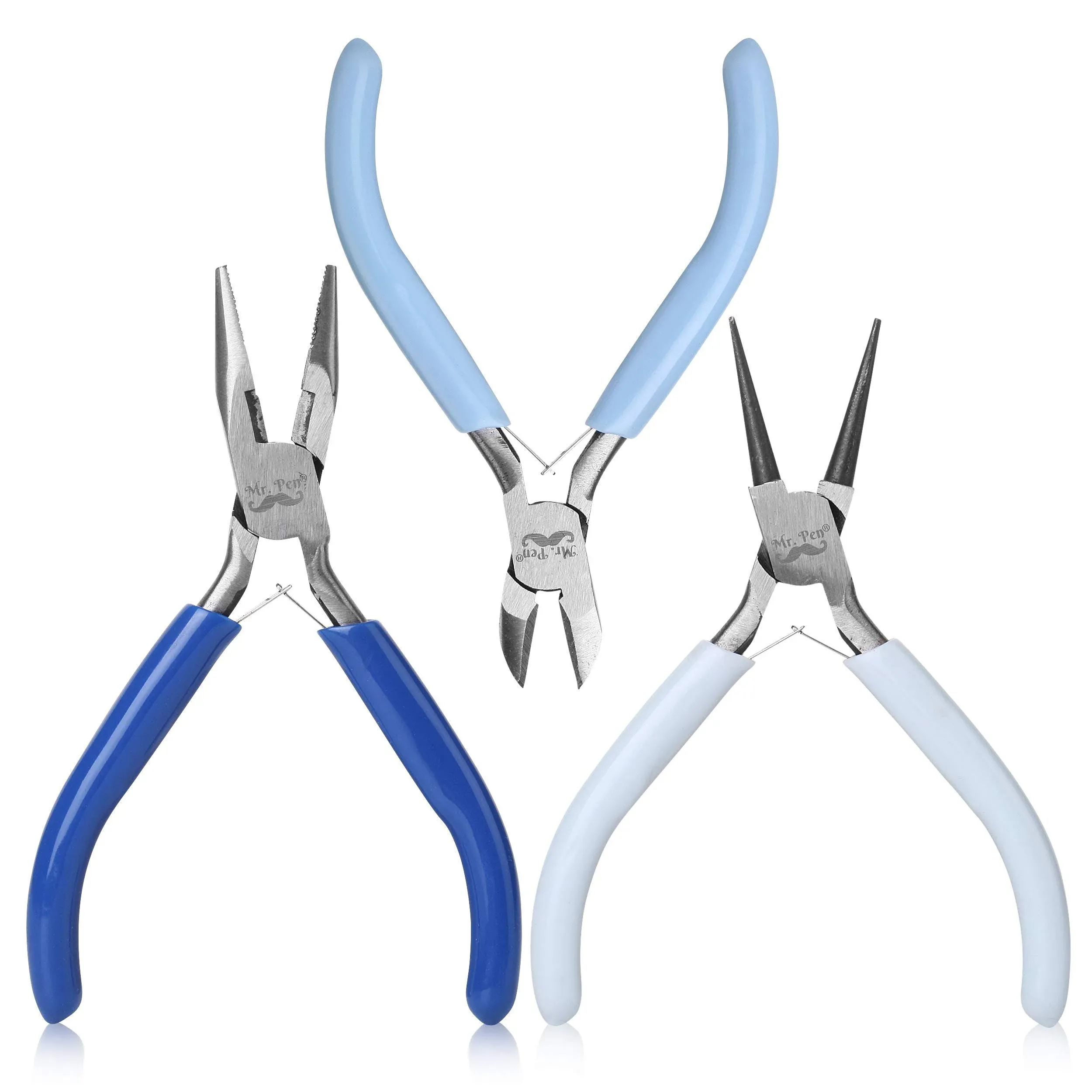 Mr Pen- Jewelry Pliers, 3 Pack, Jewelry Making Kit, Pliers for Jewelry Making, Mini Pliers, Wire Cutters for Jewelry Making, Chain Nose Pliers, Craft