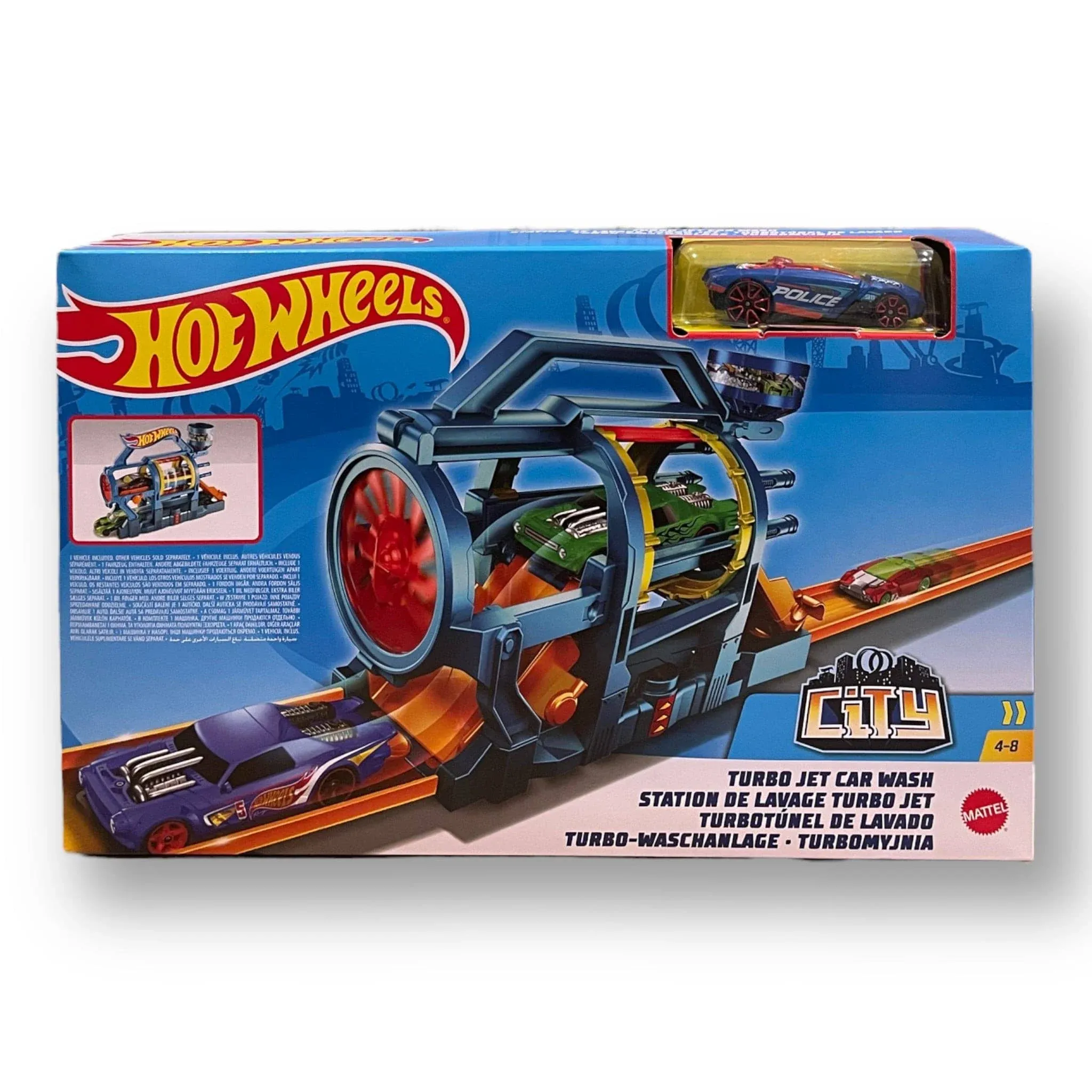 Hot Wheels Turbo Jet CAR WASH Play Set