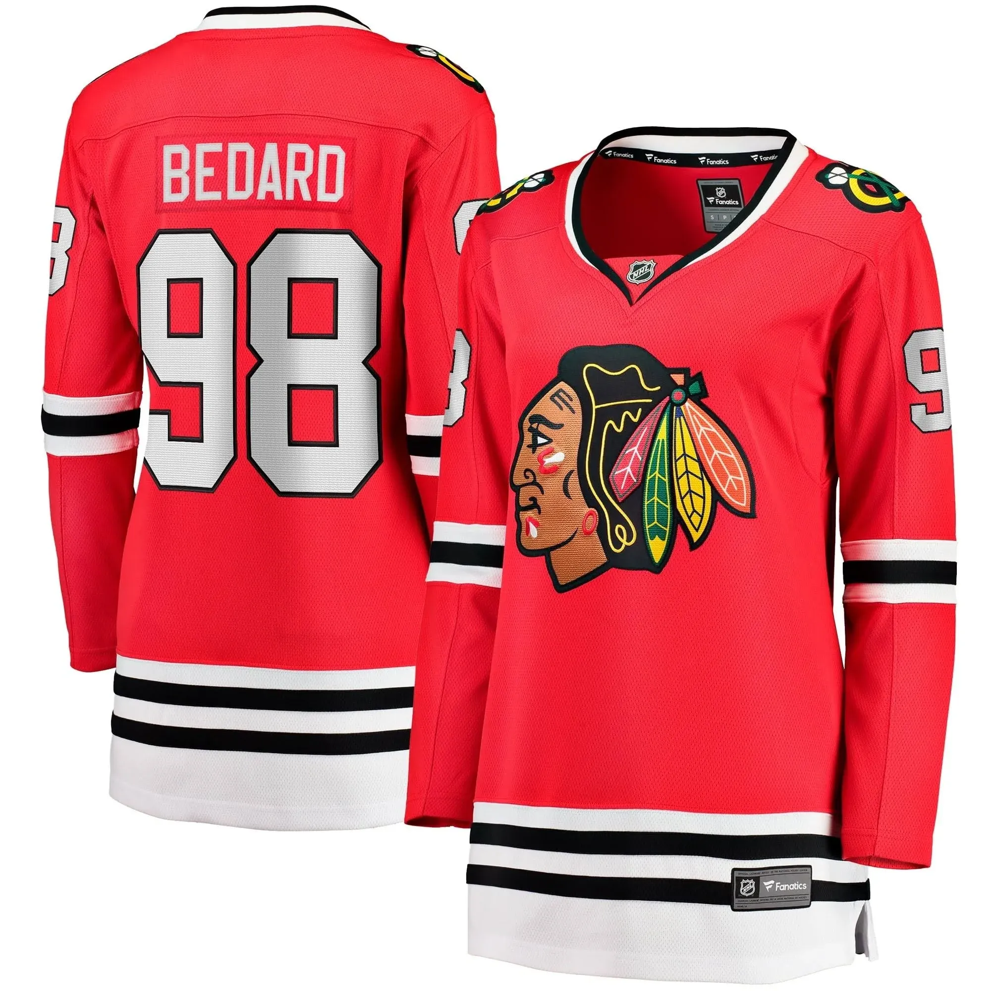 Connor Bedard Chicago Blackhawks Fanatics Home Red Breakaway Men's Jersey