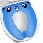 Upgrade Portable Potty Seat with Splash Guard for Toddler, Foldable Travel Potty Seat with Carry Bag , Non-Slip Pads Toilet Potty Training Seat Covers