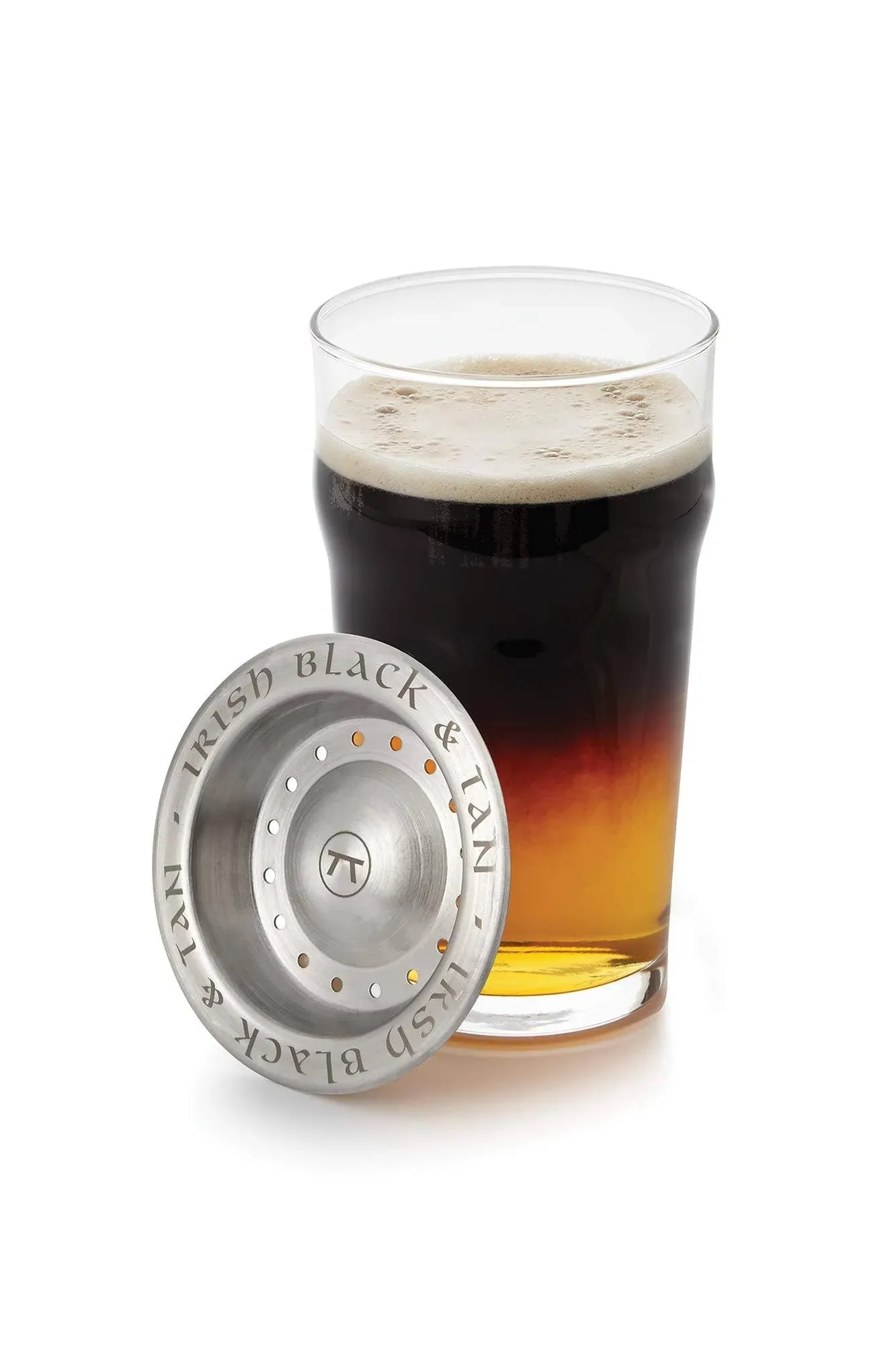 Outset 76487 Irish Black and Tan Beer Layering Tool, Stainless Steel