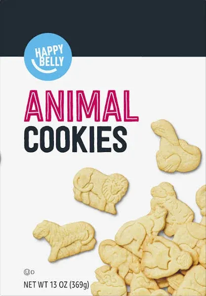 Happy Belly Animal Cookies, 13 Oz