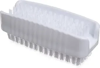 SPARTA 3623900 Plastic Hand Brush, Nail Brush With Polypropylene Bristles For Kitchens, Homes, Restaurants, 3.5 Inches, White, Dual Sided