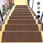 JAYFAN Stair Treads for Wooden Steps Indoor Stair Treads Rugs Anti Slip Carpet for Stairs Runner Non Slip Carpet Mat Rugs Kit for Elder