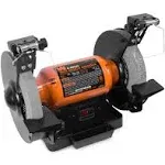 Wen 8 in. 4.8 Amp Single Speed Bench Grinder with LED Work Lights