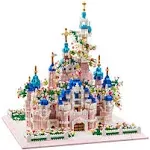 Kadablk Architecture Castle with Flower Series Model Building Set,4000+pcs for Adults & Kids, Micro Blocks,Construction Set - Upgrade Version