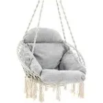 SONGMICS Hammock Hanging Chair with Cushion Gray