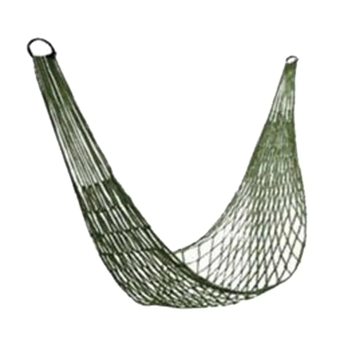 ABlevel Nylon Weave Rope Hammock Swing Outdoor Single Lounge Bed 220lb Capacity