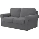 CHUN YI 5 Piece Stretch Loveseat Covers, Sofa Covers for 2 Cushion Couch 2 Se...