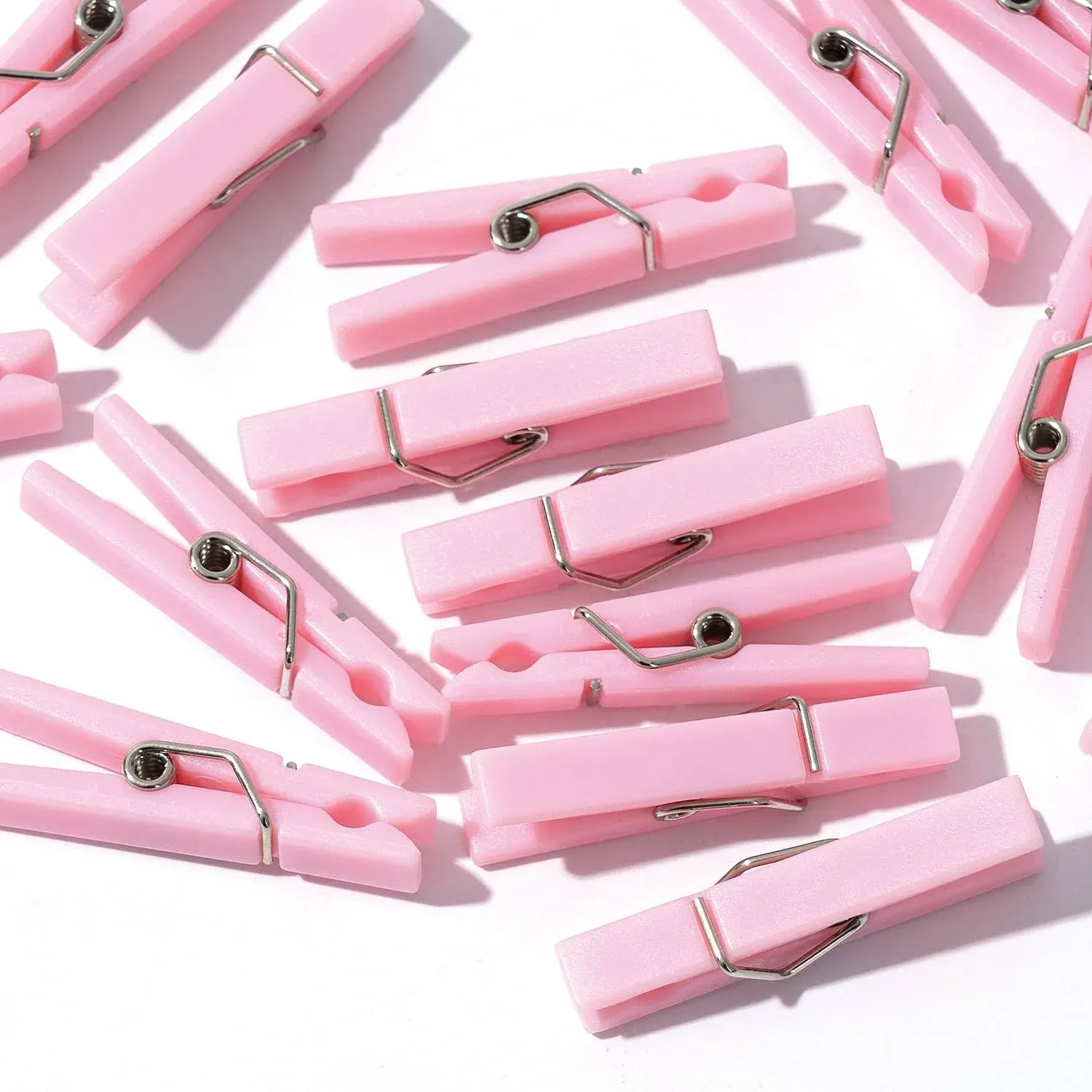 60 Baby Shower Clothespin Games () Pink