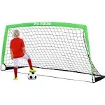 6x4 ft Portable Kids Soccer Goal for Backyard Practice Soccer Net with Carry ...