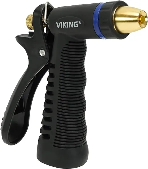 VIKING Hose Nozzle, Garden Hose Nozzle, Adjustable Heavy Duty Water Hose for Washing Car, Watering Plants, Washing Pets, and Home Use
