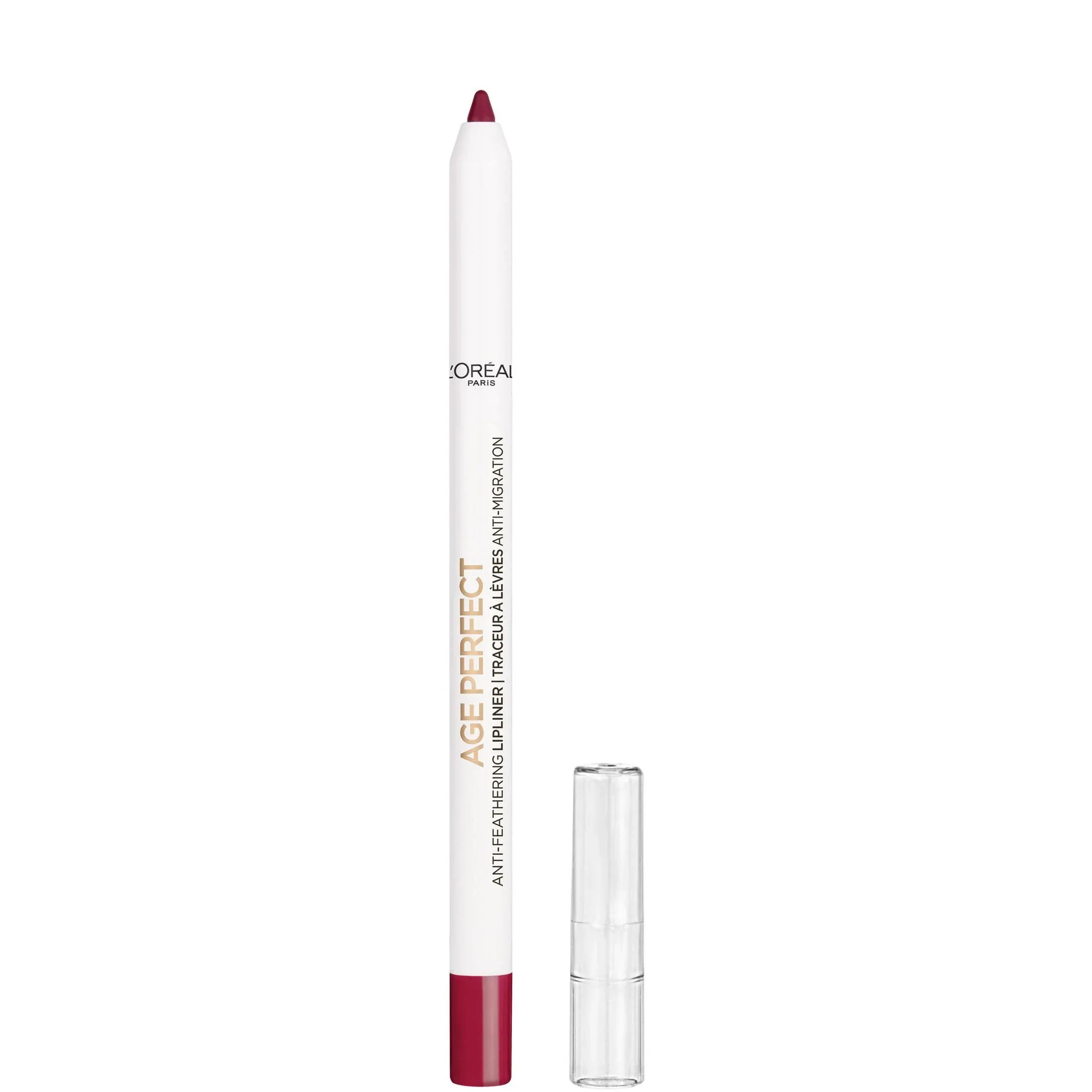 3/$15 L’Oréal Age Perfect Anti-Feathering Lip Liner, 30 Perfect Burgundy