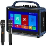 MJUNSOUNDIGI Portable Karaoke Machine Systems Wireless BT Streaming Loudspeak...