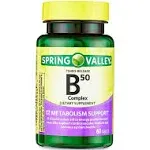 Spring Valley Timed Release B100 Complex Tablets, 60 Count